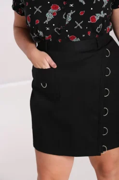 Hell Bunny Tifa Skirt Black Outlet