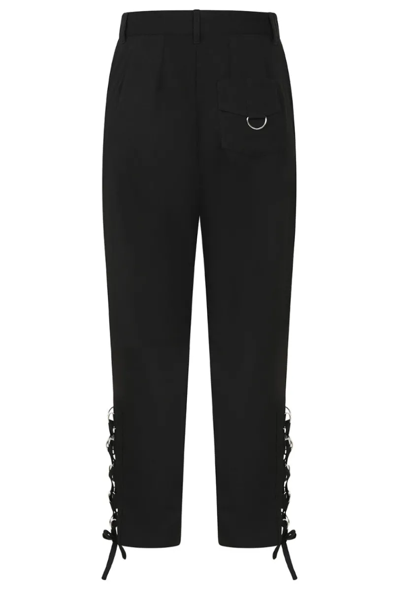 Hell Bunny Tifa Trousers Black Outlet