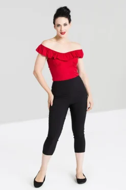Hell Bunny Tina Capris Black Sale