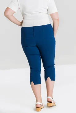 Hell Bunny Tina Capris Sale Navy Outlet