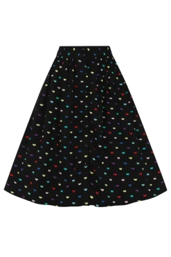 Hell Bunny True Love Skirt Black Sale