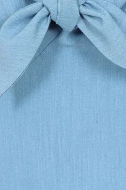 Hell Bunny Utah Crop Top Blue Online