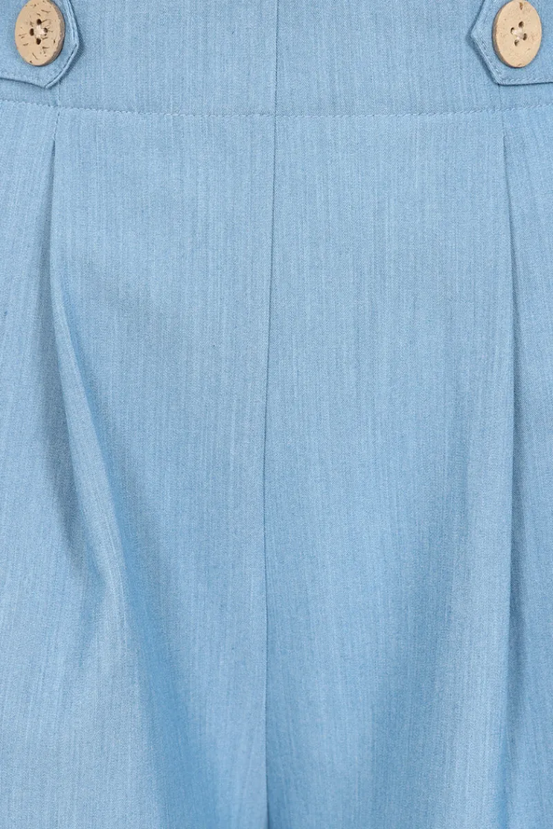 Hell Bunny Utah Shorts Blue Best