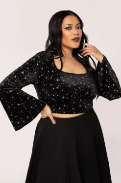 Hell Bunny Vela Top Black