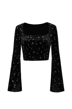 Hell Bunny Vela Top Black