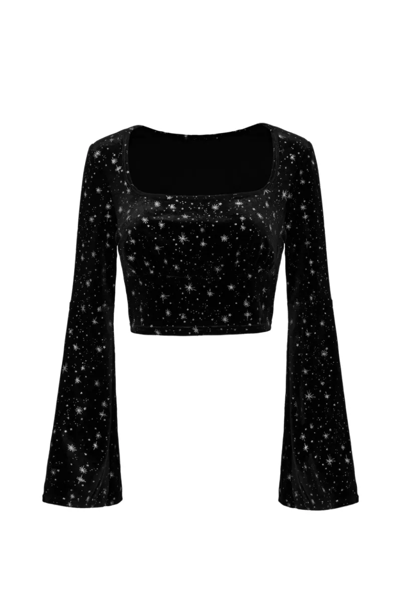 Hell Bunny Vela Top Black