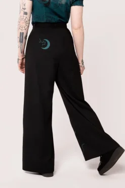 Hell Bunny Venom Trousers Black New