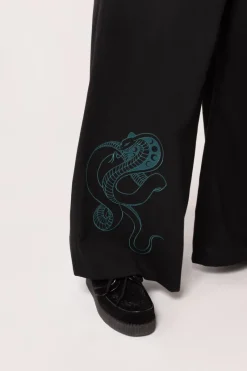 Hell Bunny Venom Trousers Black New