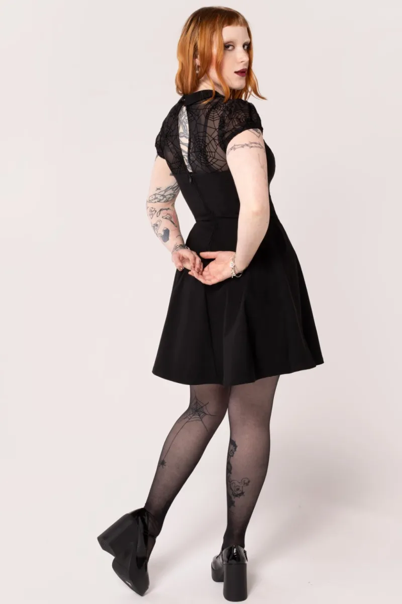 Hell Bunny Viola Dress Black New