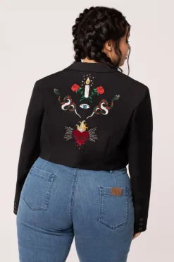 Hell Bunny Viva Maria Blazer Black