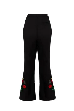 Hell Bunny Viva Maria Trousers Black Discount