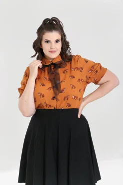 Hell Bunny Vixey Blouse New