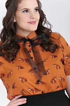 Hell Bunny Vixey Blouse New