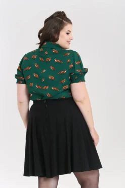 Hell Bunny Vixey Blouse New