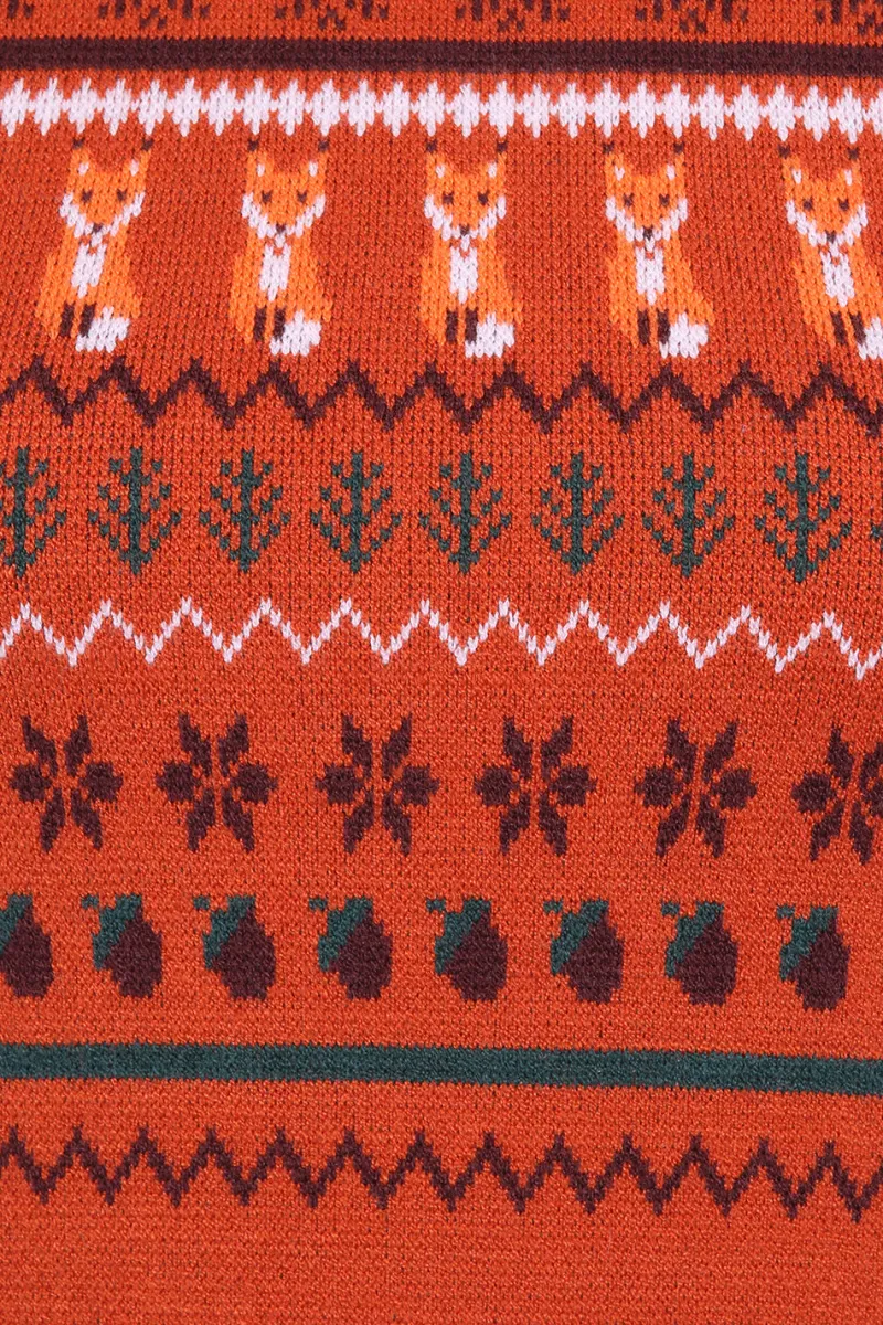 Hell Bunny Vixey Jumper Brown Clearance