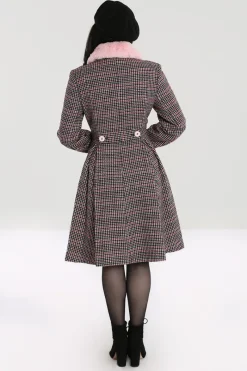 Hell Bunny Watson Coat Pink Clearance