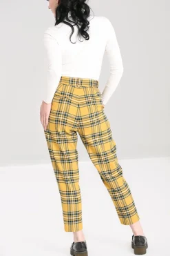 Hell Bunny Wither Trousers Mustard Hot