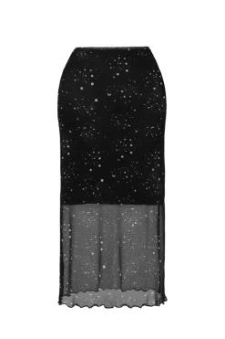 Hell Bunny Zodiac Mesh Skirt Black Online