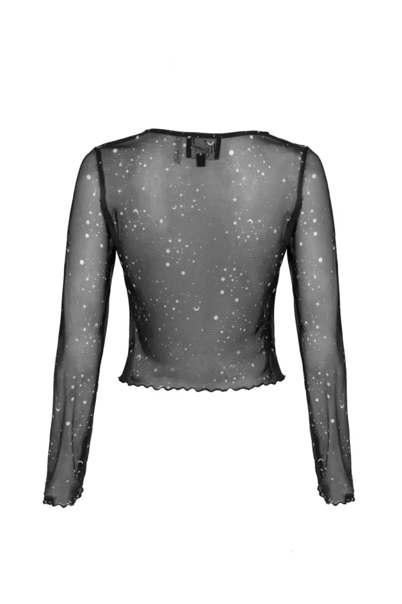 Hell Bunny Zodiac Mesh Top Black Online