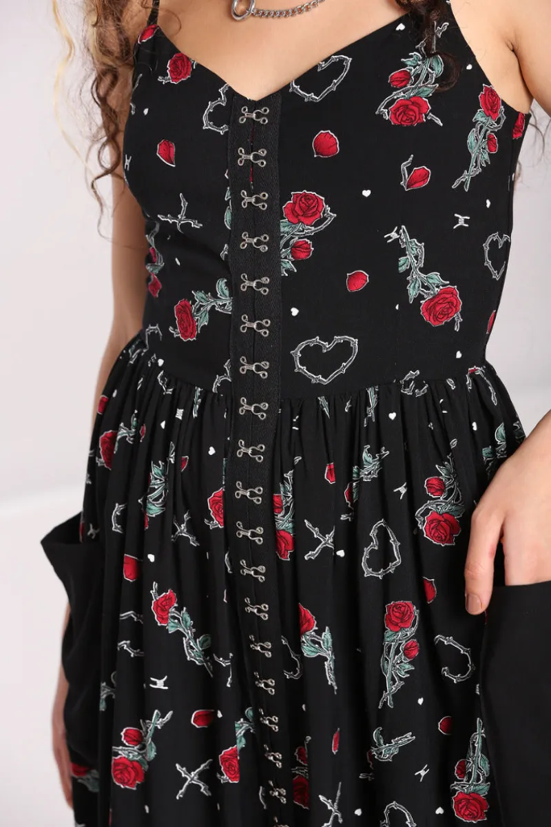 Hell Bunny Zoey Knee Dress Black Discount