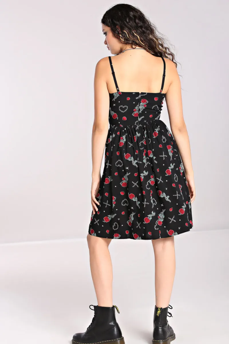 Hell Bunny Zoey Knee Dress Black Discount