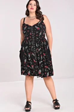 Hell Bunny Zoey Knee Dress Black Discount