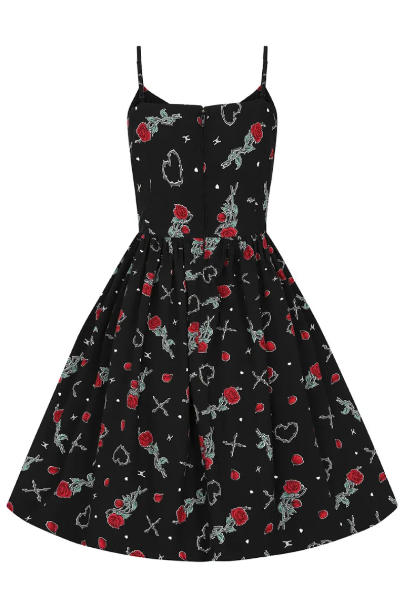 Hell Bunny Zoey Knee Dress Black Discount