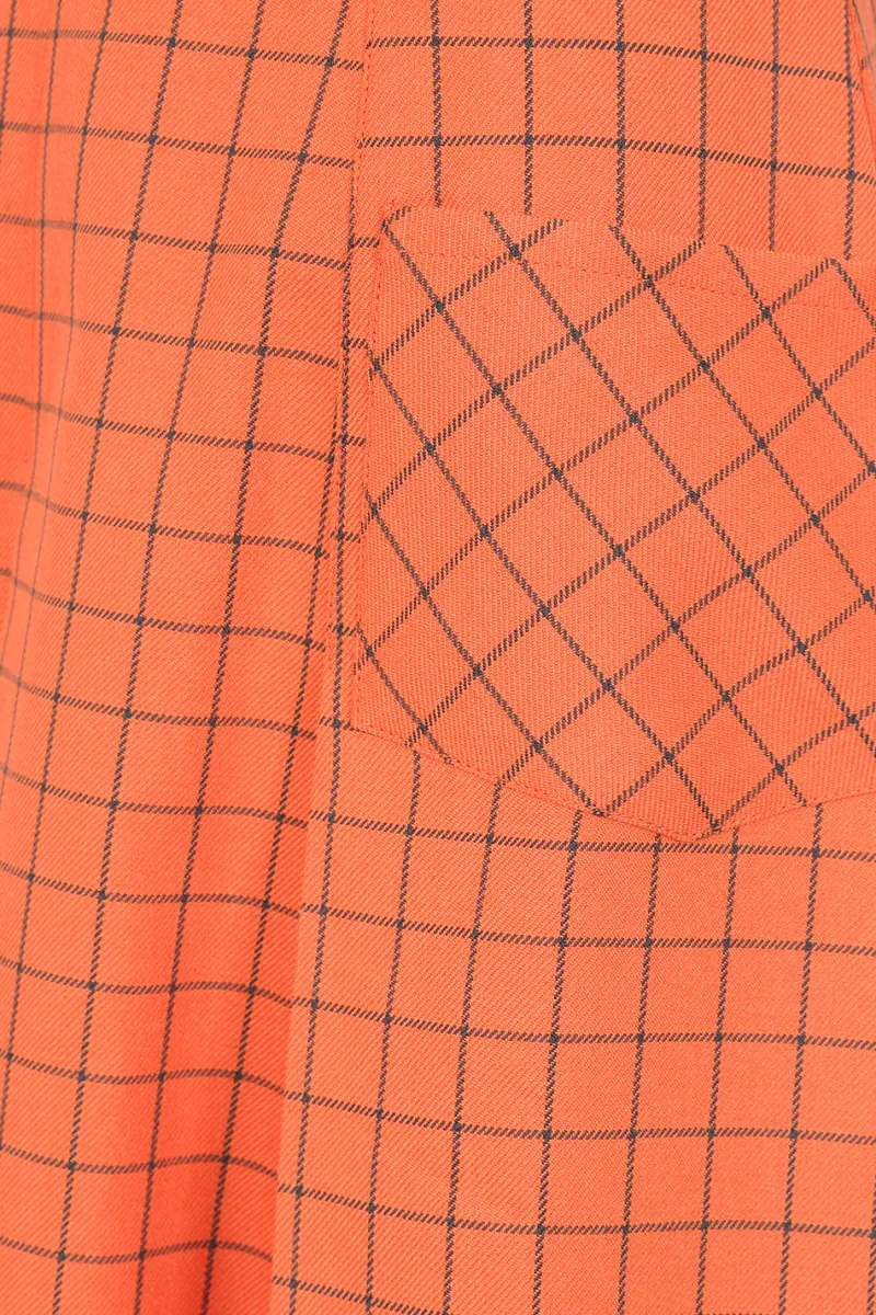 Hell Bunny Zora Skirt Orange New