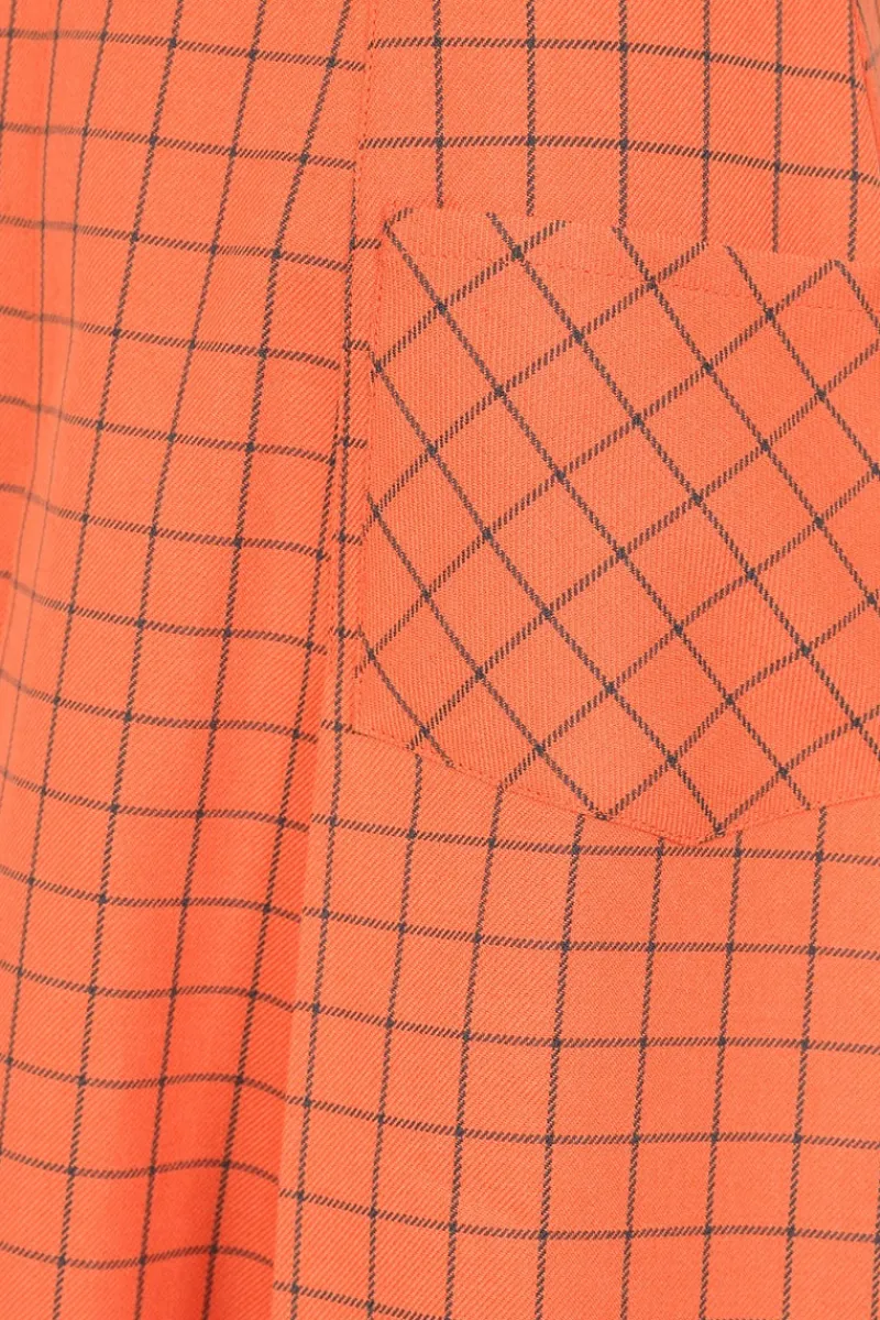 Hell Bunny Zora Skirt Orange New