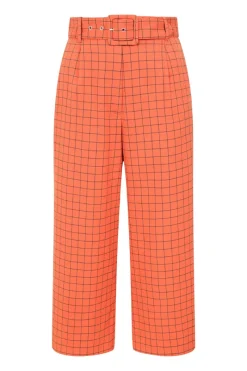 Hell Bunny Zora Trousers Orange Discount